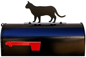 NEWNAN METAL WORKS Walking Cat Mailbox Topper/Sign/Mail Box