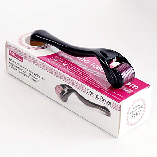 Derma Roller - 540 Micro Needles, 0.25mm Titanium Facial Massage Tool for Revitalizing and Rejuvenating Your Skin