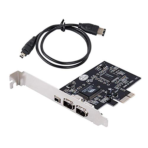 Moligh doll Firewire Card,PCIe Firewire 800 Adapter for Windows 10 with Low Profile Bracket and Cable,3 Ports (2x6 Pin 1x4 Pin) IEEE 1394 PCI Express Controller Card for Desktop PC Windows 7 - Thumbnail 6
