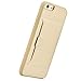 ZVE Case for Apple iPhone 6s Plus and iPhone 6 Plus, 5.5 inch, Slim Leather Wallet Case with Credit Card Holder Slot Pocket Protective Case Cover for Apple iPhone 6 Plus / 6s Plus - Gold