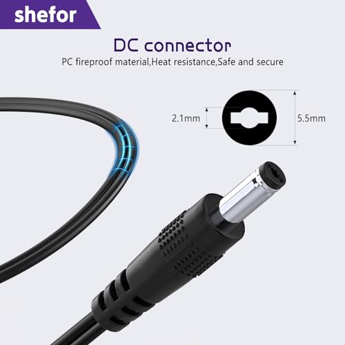 12V 3A 36W Power Supply Cable Adapter Compatible With LED Monitor Camera | CCTV Security Camera, LED Strip Lights, LCD Monitor, Audio/Video, Router, Security Camera, UK plug, Wall Charger【5.5*2.1mm】