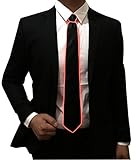 Burning Man Light Up Fanny Ties Novelty Necktie For Men LED Light Up Ties Costume Accessory