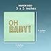 Cocktail Napkins - 100-Pack Baby Shower Napkins, Disposable Paper Napkins, 3-Ply, Mint Green with Oh Baby Gold Foil Print, Folded 5 x 5 inches