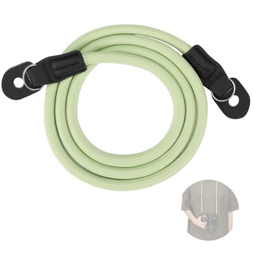 NEEWER Camera Shoulder Strap, Durable Round Woven Nylon Climbing Rope Neck Strap with Keyrings and Protective Flaps for DSLR& Mirrorless Camera, 43
