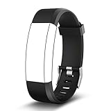 Kybeco Replacement Bands for Fitness Tracker, Elegant Waterproof Heart Rate Monitor Activity Tracker Bluetooth Wearable Wristband Wireless Step Counter Smart Bracelet Watch (Black)