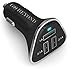 Go Beyond (TM) 3 Smart USB Ports 5.2A 30W Universal High Speed Car Charger - Charging 3 Devices at Full Speed With Smart Sharing IC Intelligent (Black Silver)
