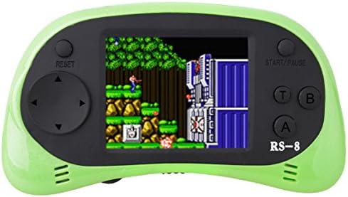 Retro Handheld Game Console &amp; TV Game Controller Built-in 260 Classic Old Style Video Games with 2.5" Color LCD Screen Portable Arcade Gaming System Birthday Gift for Children (Green)