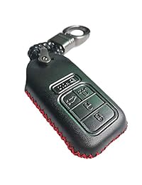 Funda de piel para llave de coche para Honda Accord Civic Insight CR-V CRV Pilot EX EX-L Touring Premium