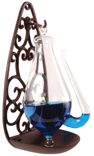 Esschert Design Weather Glass with Cast Iron Filigree Holder