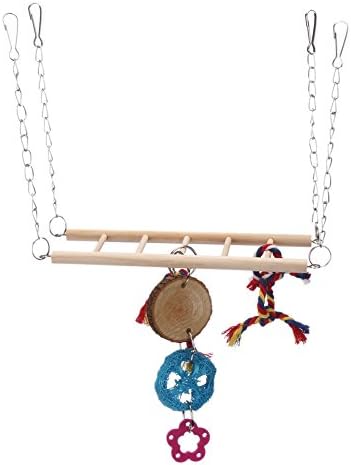 Hamster Chew Toys Cage Swing Climber Ladder Playbridge Bird Rope Acrobatics Suspension Bridge (Ladder)