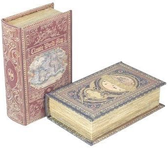 Art Deco Home - Caja Libro x2 Modelos 17x11 cm - 14209SG: Amazon.es: Hogar