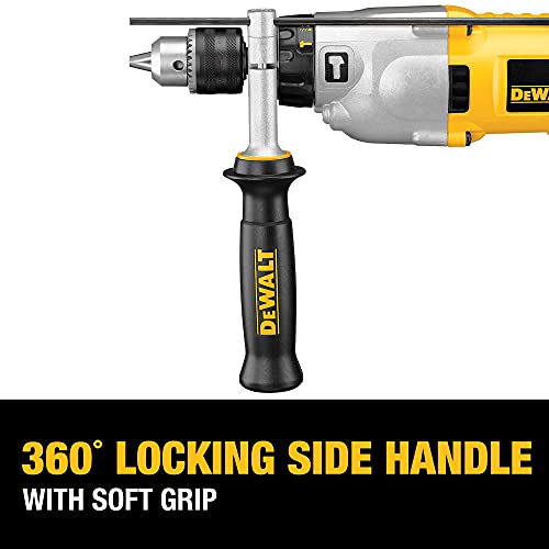 DEWALT Hammer Drill Kit, 1/2Inch, 10Amp, Pistol Grip (DWD520K