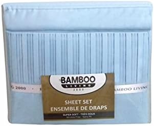 sazana Bamboo Bed Sheet 6 Piece Set, Queen (Blue)
