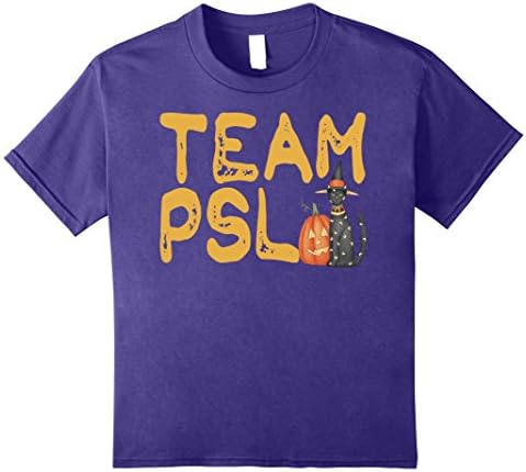 Kids Team PSL T-Shirt Cute Pumpkin Spice Latte Gift TShirt 8 Purple