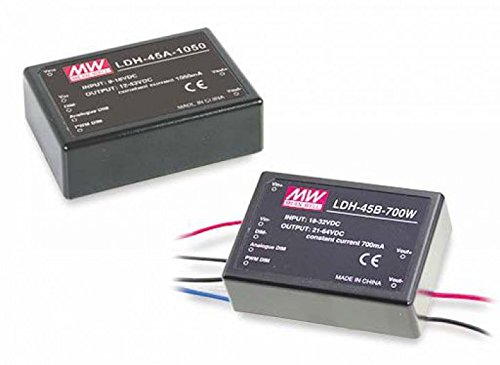 LDH-45A-350W | Mean Well LDH Step-Up 350mA CC Wired DC LED Driver