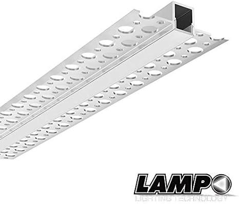 Lampo Aluminum Profile Kit Cut Of Light 2 Meters For False Ceiling