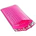 4x8 Inch Hot Pink Poly Bubble Mailer - Eco Friendly Lightweight Self Seal Padded Shipping Envelopes With Easy Open Pull Tab Made In The USA 100% Recyclable Pack of 50 By Azamon Inc.