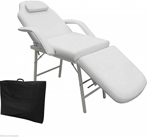 73 Portable Tattoo Parlor Spa Salon Facial Bed Beauty Massage Table Chair White Ship USA by MASSAGE HEALTH