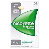Nicorette Chewing Gum 4mg Original - 105 Pieces