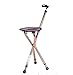 RUIRUI Folding Lightweight Adjustable Height Cane Seat, Brown