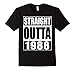 Mens Straight Outta 1988 T-Shirt Funny 30th Birthday Gift Shirt XL Black