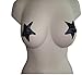 Womens Nipple Pasties Covers Black Star