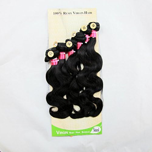 All in One (6 Wefts 300+grams Full Head) 12" 14" 16" inch 100% Virgin Brazilian Body Wave Remy Human Hair Weaves Extensions Wavy Curly Bundles