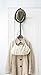 Yamazaki Home 7646 Over The Door Hooks - Vertical Hanging Coat Rack, Black