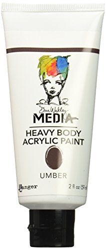 Ranger Dina Wakley Media Heavy Body Acrylic Paint, 2-Ounce, Umber