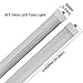 8FT LED Bulb, CNSUNWAY LIGHTING T8 T10 T12 Single Pin Tube, 45W Dual-Ended Power, Ballast Bypass Required, 4800LM Super Bright 6000K Light With Frosted Cover(50 Pack)