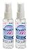 Wrinkle Wiz No Wrinkle Release Spray Starch, Easy Iron Static Cling Odor Eliminator, TSA Approved, 2oz Bottle, Blue, 2 Pack