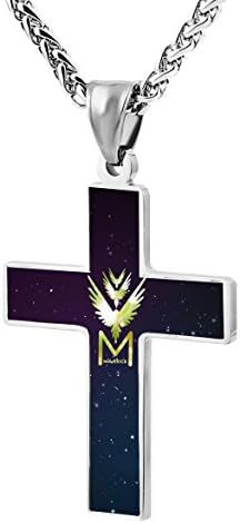 Logan-Paul Jewelry Zinc Alloy Chain Cross Pendant Necklace for Men Women with Necklace