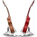 KSEV Portable Ukulele Stand (2 Pack), Lightweight LDPE Material Instrument Holder for Small Musical String Instrument Ukulele, Violin, Mandolin, Banjo & Guitar
