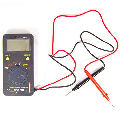 Pocket Size 1999 Count Auto Range Digital Multimeter with Case - AC/DC to 600V, Capacitance to 200uF, Frequency to 100KHz, and Resistance to 20M ohms by EX ELECTRONIX EXPRESS