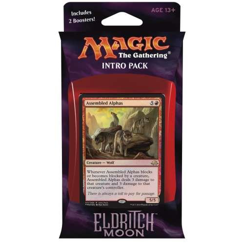 Magic the Gathering: MTG Eldritch Moon: Intro Pack / Theme Deck: Untamed Wild (includes 2 Booster Packs & Alternate Art Premium Rare Promo) Red / Green - Assembled Alphas