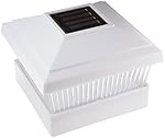 18 Pack Solar White 5"x5" Square Fence Post Cap Outdoor Garden LED Lights Fit Vinyl And Wood