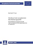 Image de Handbuch der europäischen Berufsbildungspolitik: Einschließlich Evaluationsstudie über europäische Bildungsprogramme in Österreich (Europäische