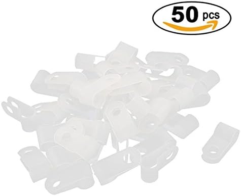 Eastern Fashional Life 1/2 Inch Rope Light P-Style Mounting Clips for Fixed (50, 1/2 Inch)