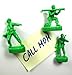 Retro Toy Soldiers 'Army Men' Military Push Pins, Thumbtacks (set of 5) - by NuOp Design