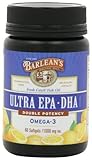 Barlean's Organic Oils Fresh Catch Fish Oil, ULTRA EPA-DHA, Orange Flavor 1000 mg, 60 Softgels (Pack of 3)