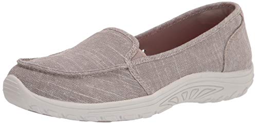 Skechers Mocassins Plats Reggae Fest-Manzanita pour Femme, Taupe, 36 EU