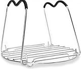 KH GOODS Steamer Rack Trivet with Heat Resistant Silicone Handles Compatible with 6 & 8 quart Instant Pot