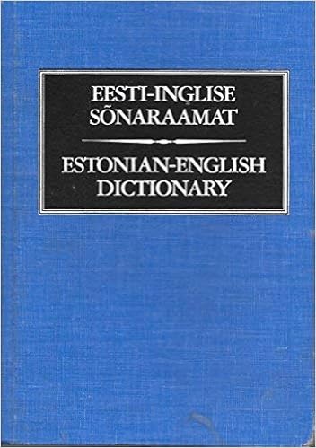 Estonian English Dictionary Eesti Inglise Sonaraamat English And