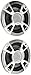 Clarion Corporation of America CMQ1622RL Marine Coaxial Speaker with Built-in Blue LED Light 6.5