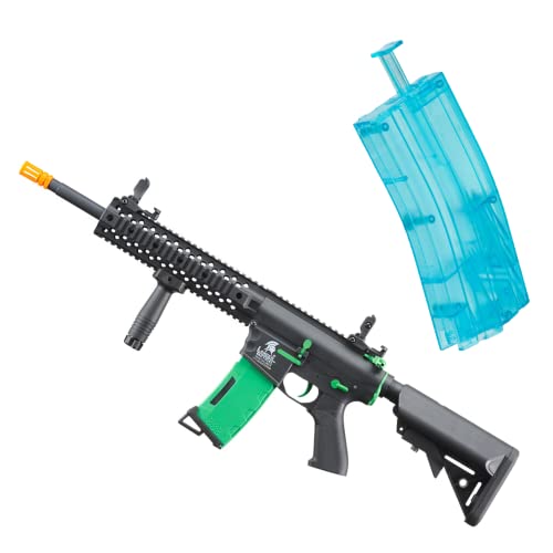 Lancer Tactical Gen 2 Evo Green Accent Airsoft AEG Rifle with Universal