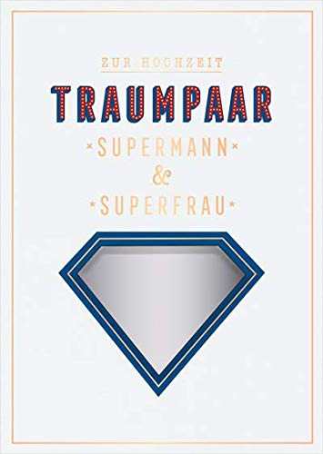 Grafik Werkstatt Congratulations Card Wedding Music Card with Sound Coversong "Superman Theme"