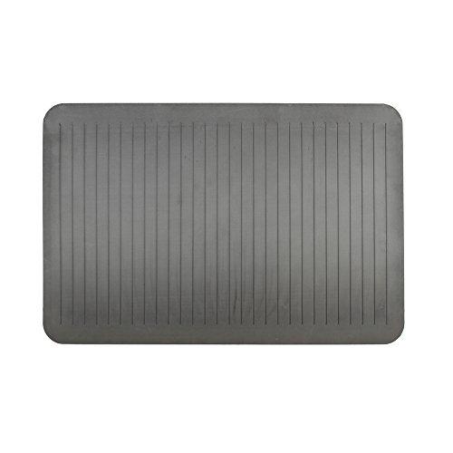 EverGrace Comfort Floor Mat Lattice Pattern PU Anti-fatigue Kitchen Rug Ergonomically Engineered Standing Mats for Kitchens or Office W20" x L30" x H3/4"(Gray)