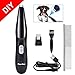 Dog Clippers - Dog Grooming Kit with Comb Brush - Dog Cordless Hair Clippers Trimmers for Paws - Rechargeable Pet Clippers Low Noice Hair Clippers for Small Dogs -Paws -Eyes -Face -Ears -Rump (Black)