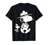 Funny Snoopy Woodstock Camping T Shirt