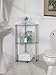 Convenience Concepts Designs2Go Classic Glass 3-Tier Corner Shelf 13.75